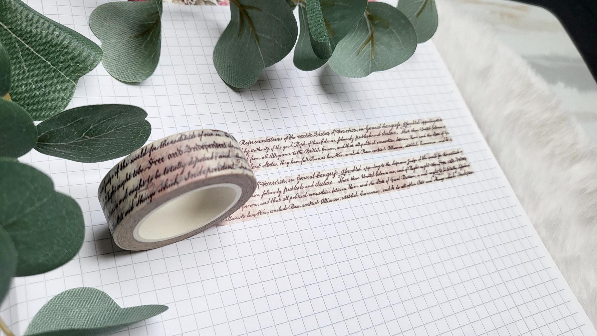 Washi Tape Schrift